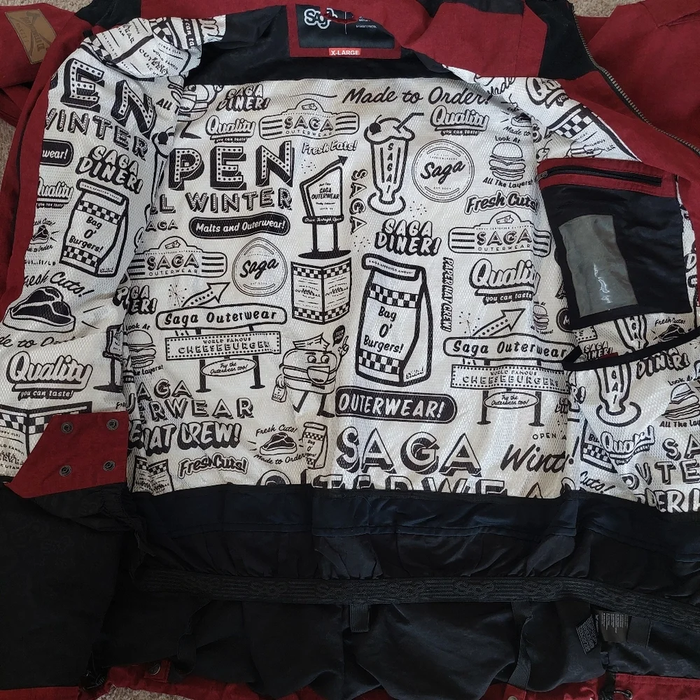 Saga Outerwear Fatigue 2L Ski‎ and Snowboard Winter Coat Jacket Size XL